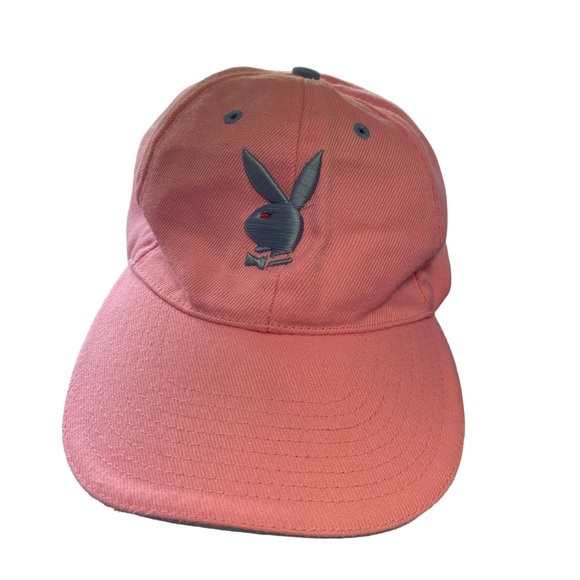 PLAYBOY Accessories - Playboy Bunny Pink Baseball Hat Adjustable Red Eye Embroidered LIN OS
